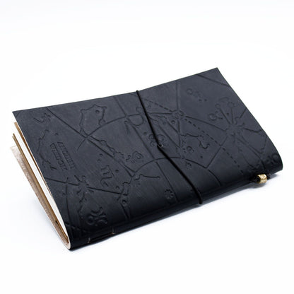 Handmade Leather Journal – My Little Black Book – Black (80 pages)