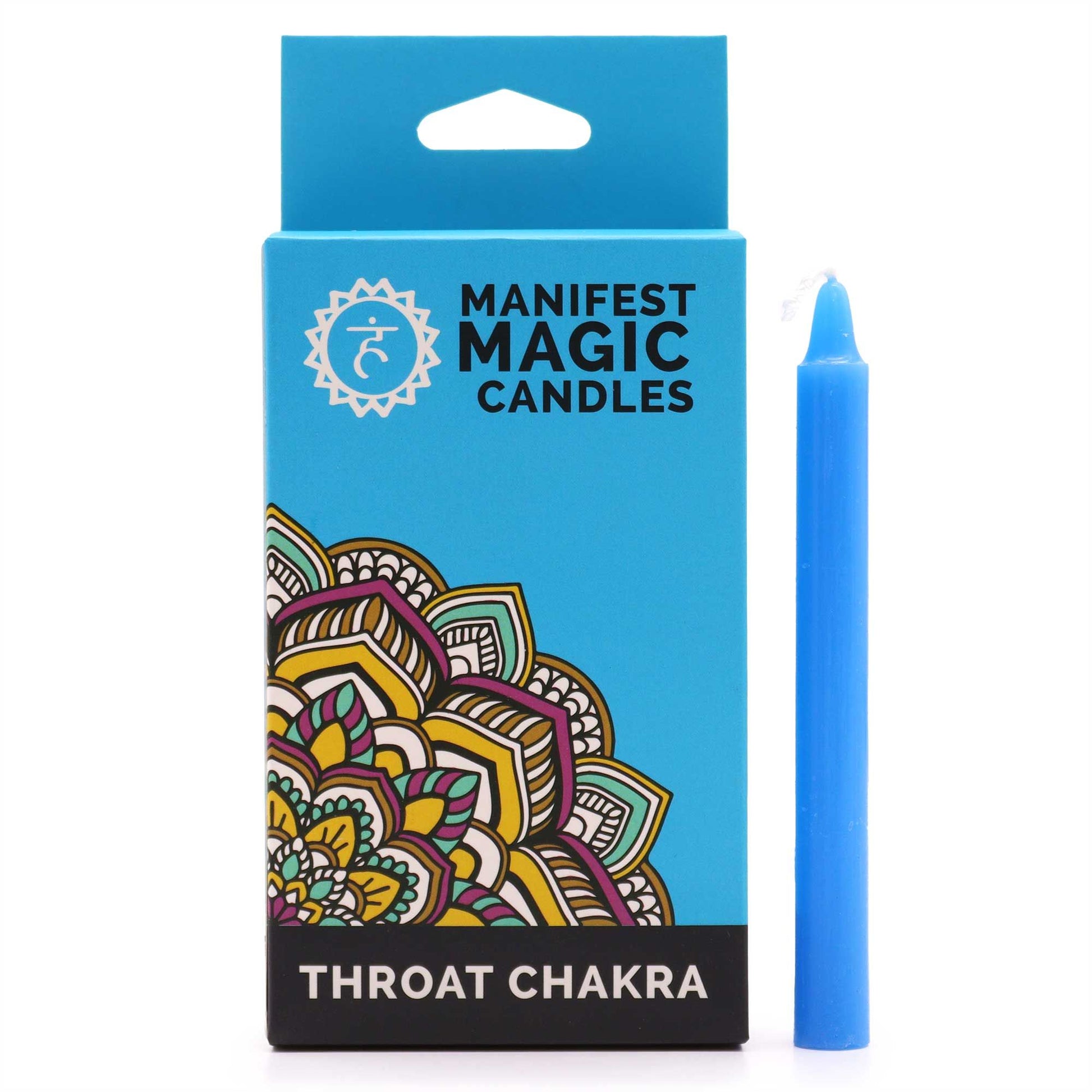 Manifest Candle Set (12 Pack) – Blue Throat Chakra