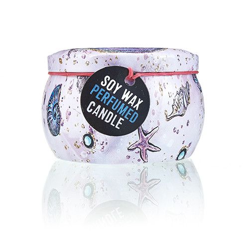 Sealife Art Tin Candle – Raspberry Aroma