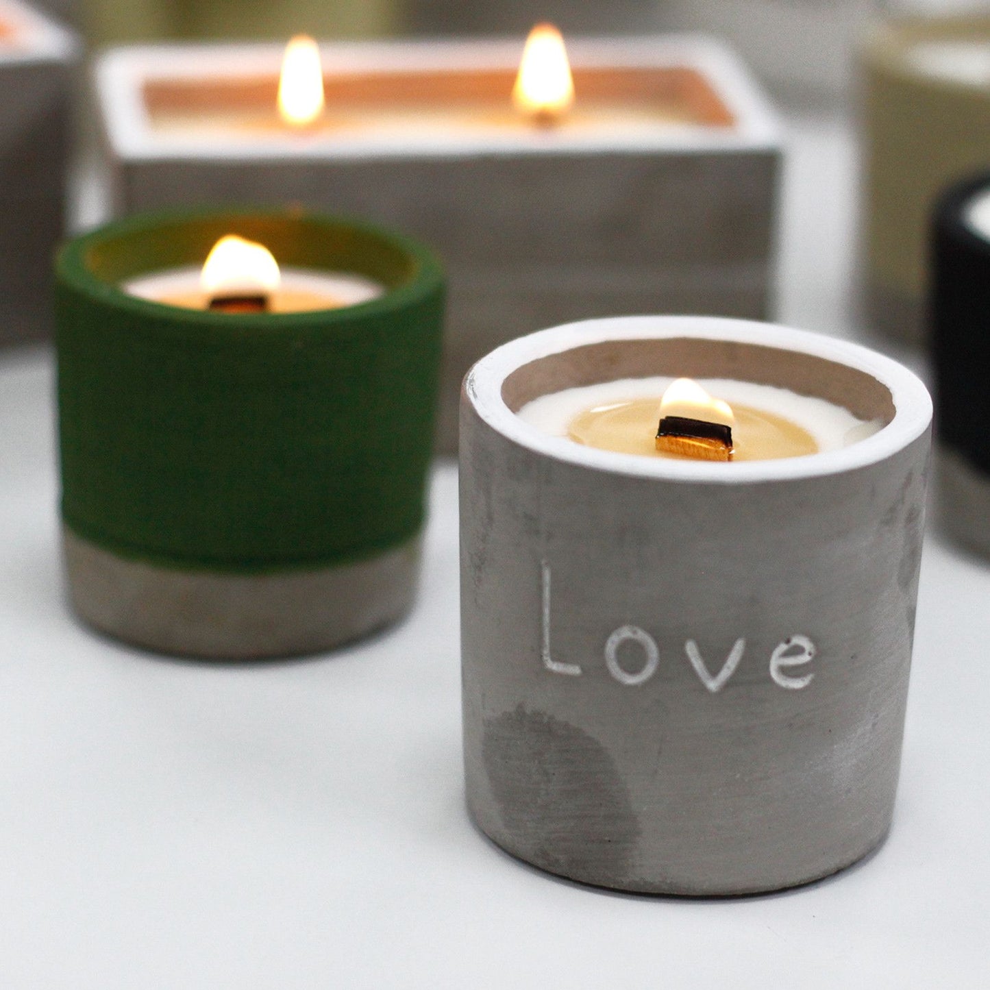 Purple “Love” Pot Candle – Fig & Cassis Blend