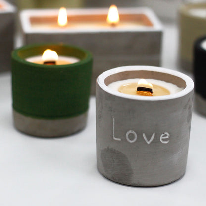 Purple “Love” Pot Candle – Fig & Cassis Blend