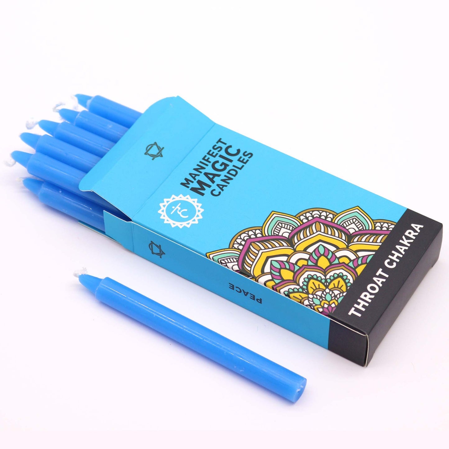 Manifest Candle Set (12 Pack) – Blue Throat Chakra