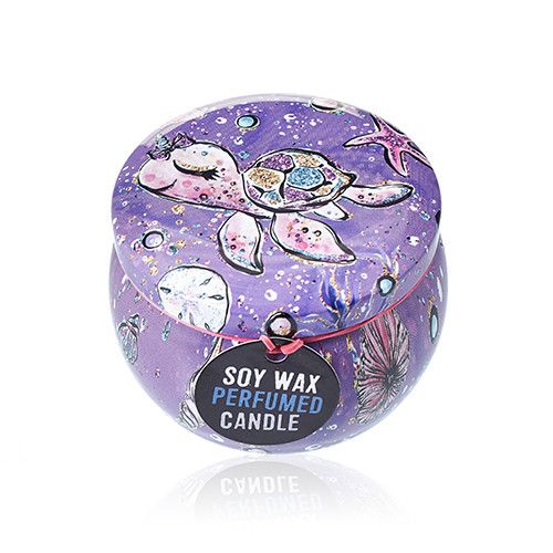 Sealife Art Tin Candle – Raspberry Aroma