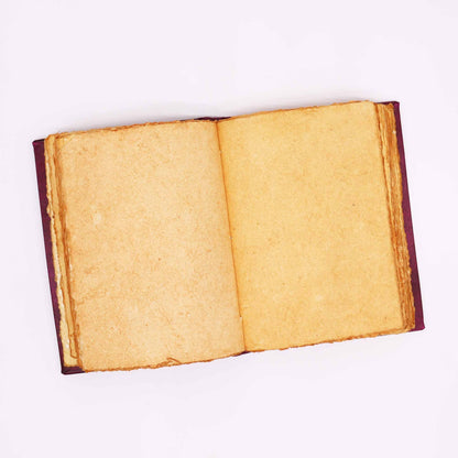 Hefty Red Tan Book – Zinc Hamsa Decor – 200 Deckle Edges Pages – 26x18cm