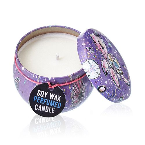 Sealife Art Tin Candle – Raspberry Aroma