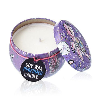 Sealife Art Tin Candle – Raspberry Aroma
