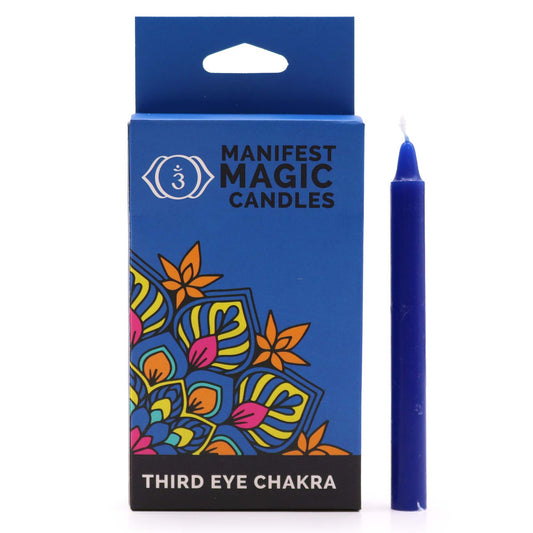 Manifest Candle Set (12 Pack) – Indigo Third Eye Chakra