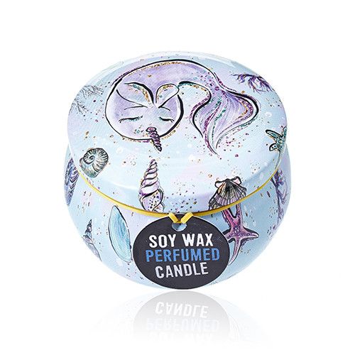 Sealife Art Tin Candle – Raspberry Aroma