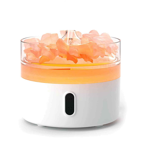 Himalayan Salt Electric Aroma Diffuser – Flame Effect Night Light, USB-C (Salt Included)