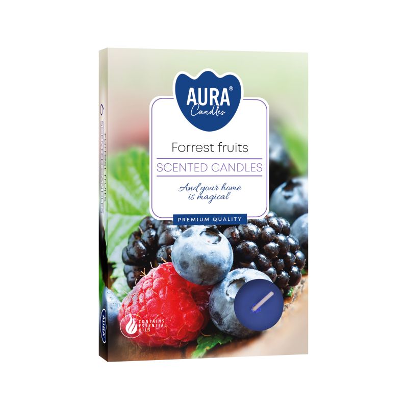Set of 6 Scented Tealights Forest Fruits