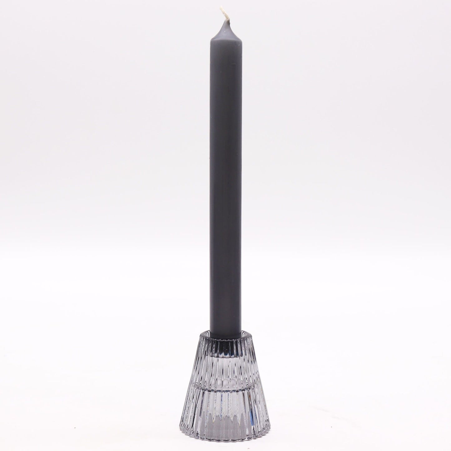 Reversible Candle Holder for Dinner Candles & Tealights – Midnight Grey