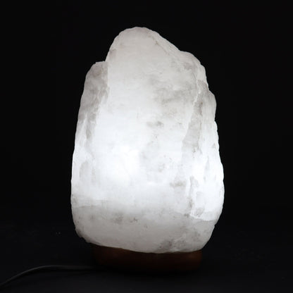 Crystal Rock Himalayan Salt Lamp with Base – Approx. 2–3kg