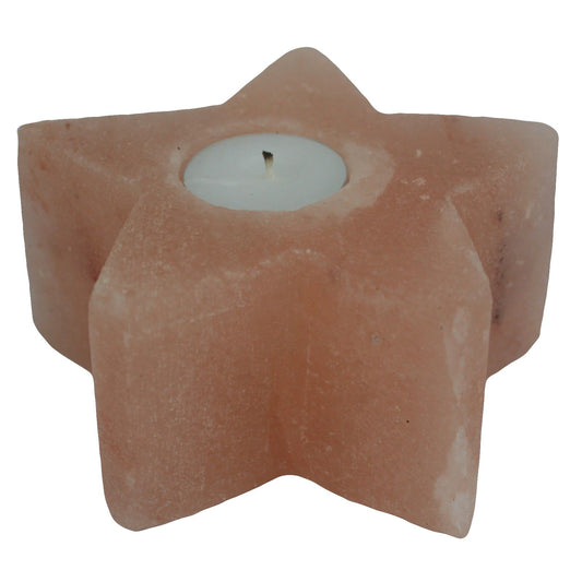 Star-Shaped Himalayan Salt Candle Holder
