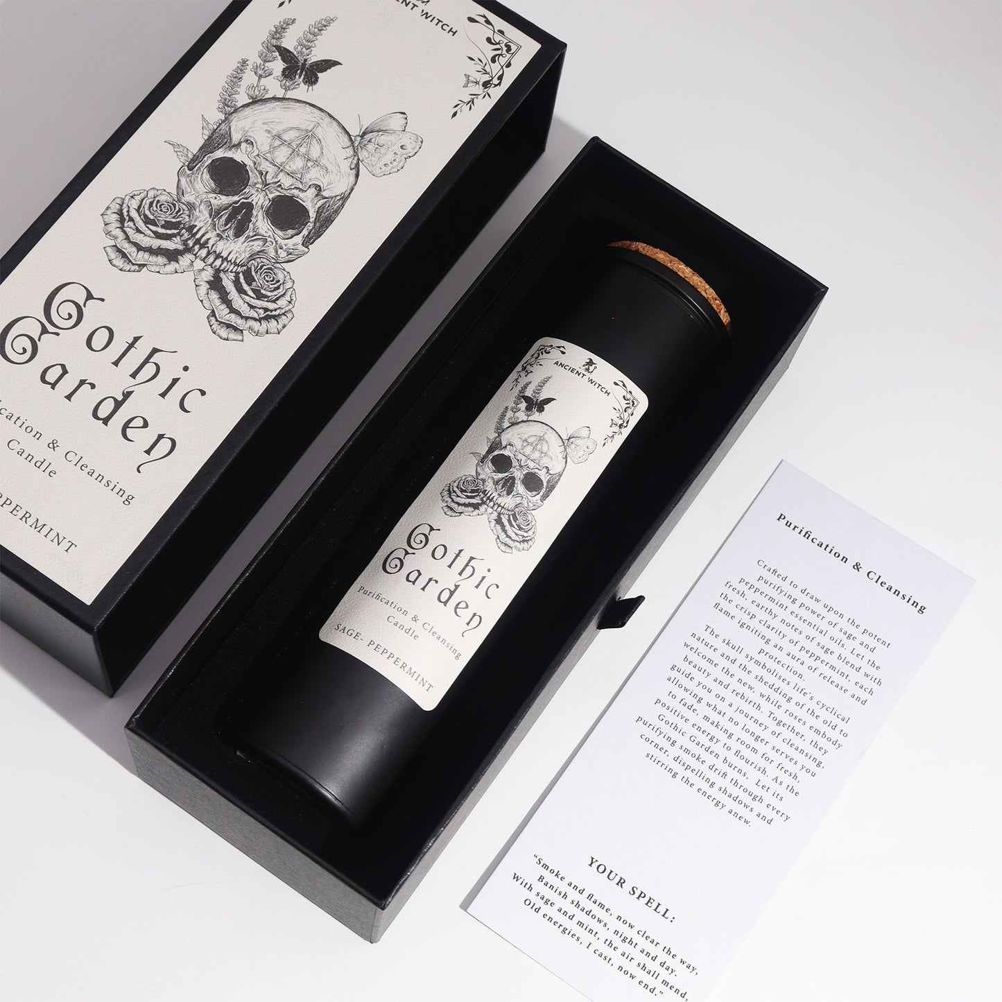 Witch Ritual Candle – Gothic Garden