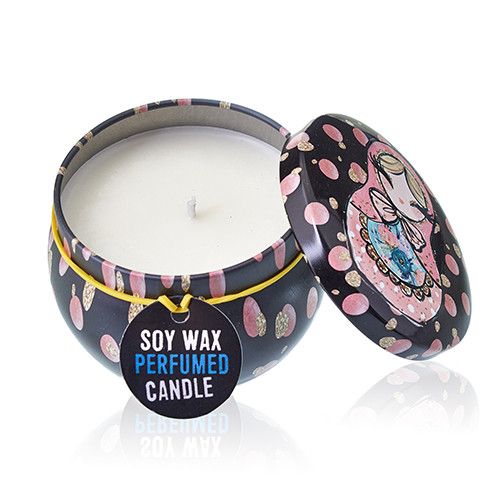 Russian Doll Art Tin Candle – Dolly Blue Fragrance