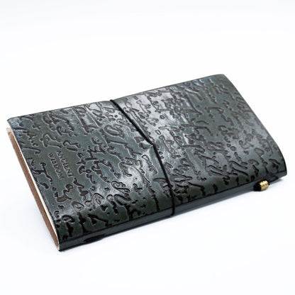 Handmade Leather Journal – Good Ideas and Other Dreams – Grey (80 pages)