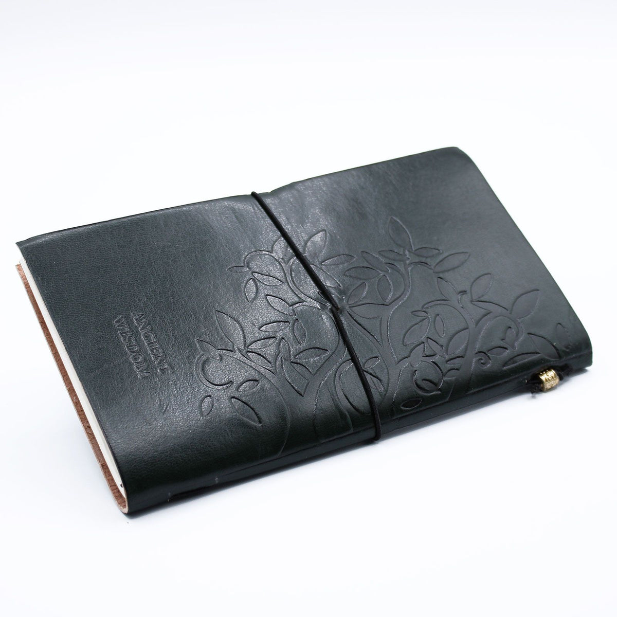 Handmade Leather Journal – Tree of Life – Green (80 pages)