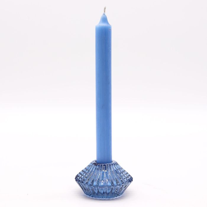 Flower Design Reversible Candle/Tealight Holder – Royal Blue