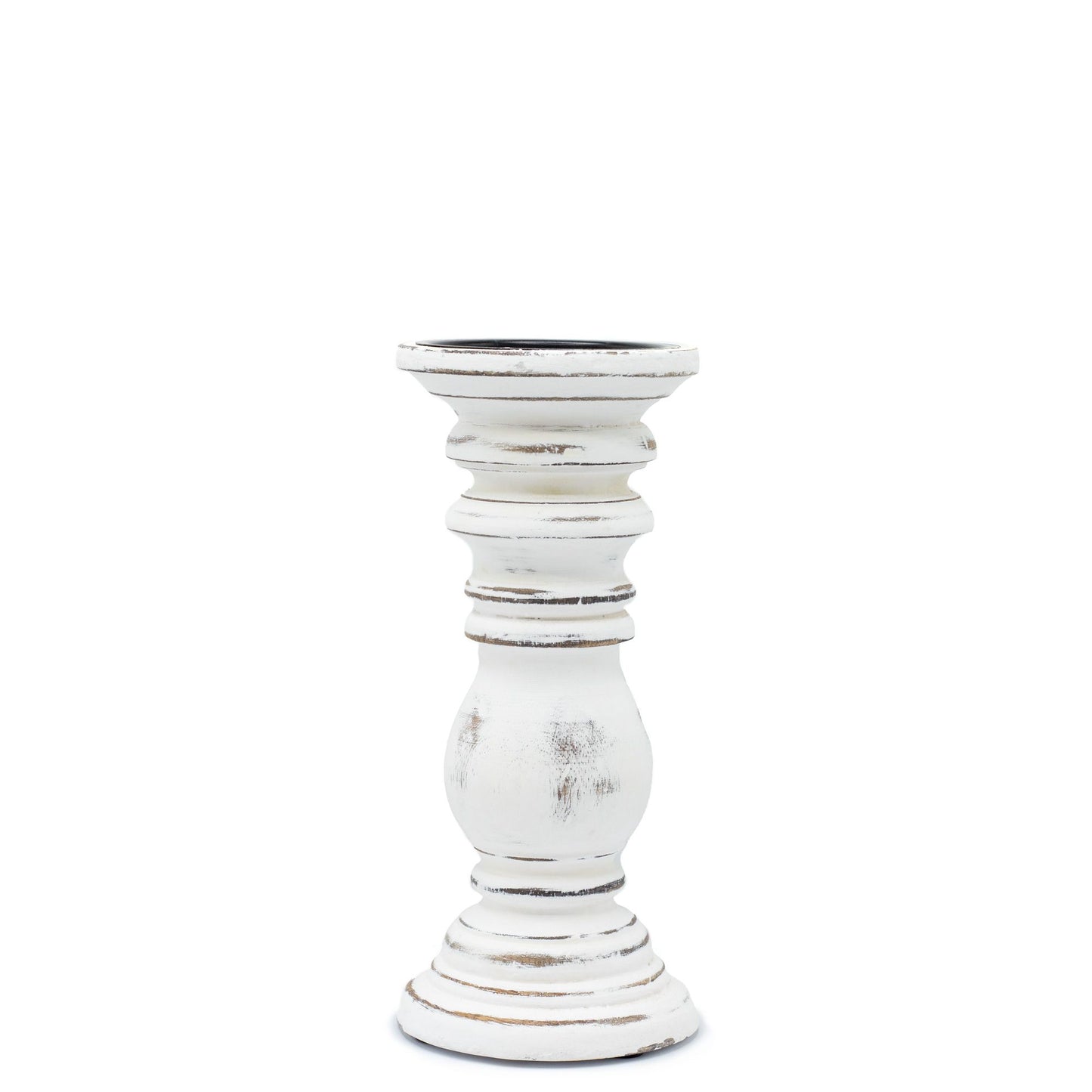 Whitewash Candle Stand – Small