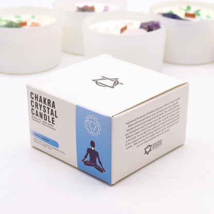 Chakra Crystal Candle – Throat Chakra