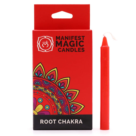 Manifest Candle Set (12 Pack) – Red Root Chakra