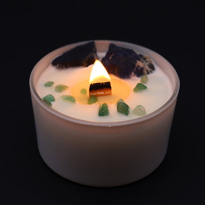Chakra Crystal Candle – Throat Chakra