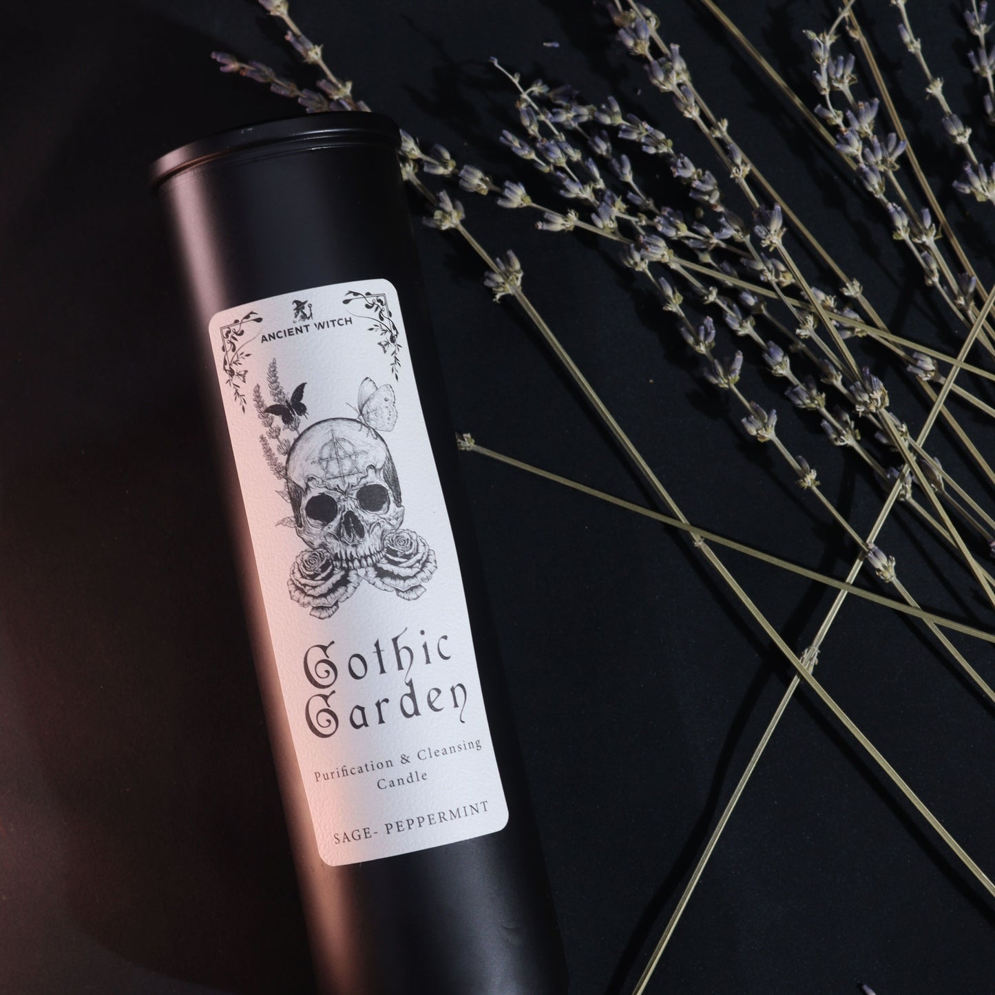 Witch Ritual Candle – Gothic Garden