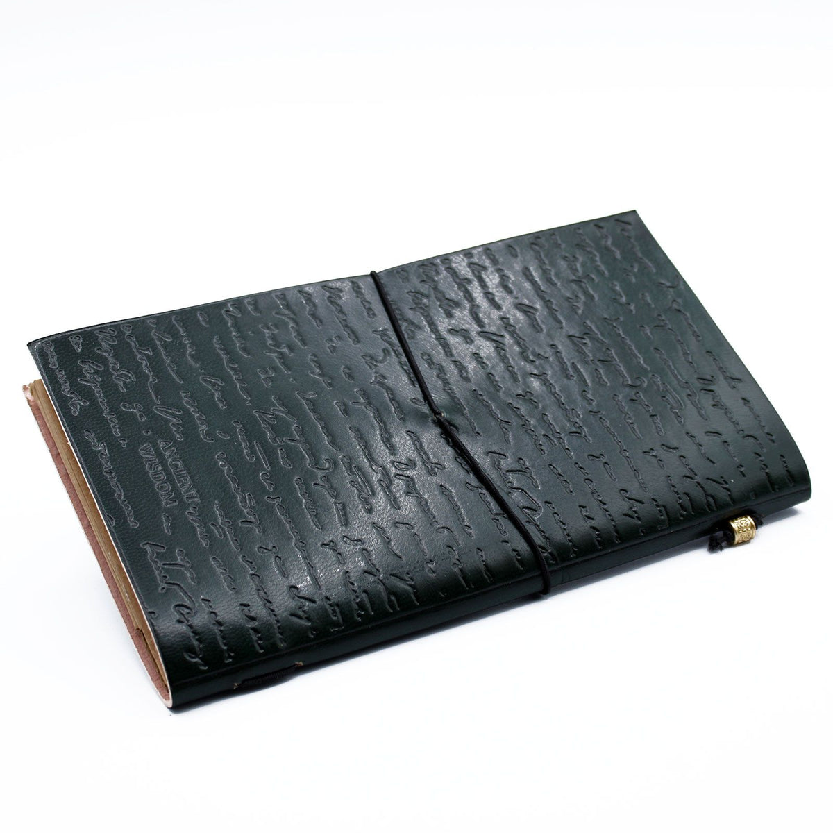 Handmade Leather Journal – If a Story is in You – Green (80 pages)