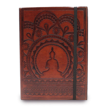 Small Notebook with strap – Tibetan Mandala