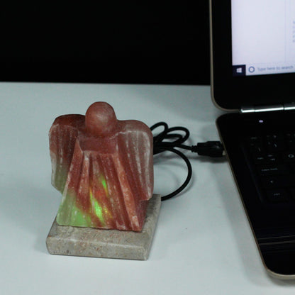 USB Salt Lamp Angel Design – Colour-Changing