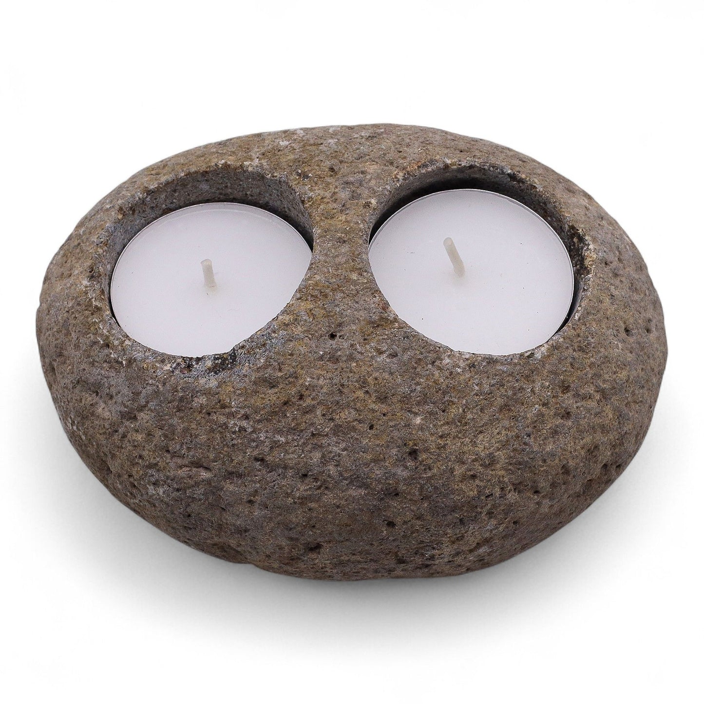 Riverstone Candle Holder – Double Nightlight