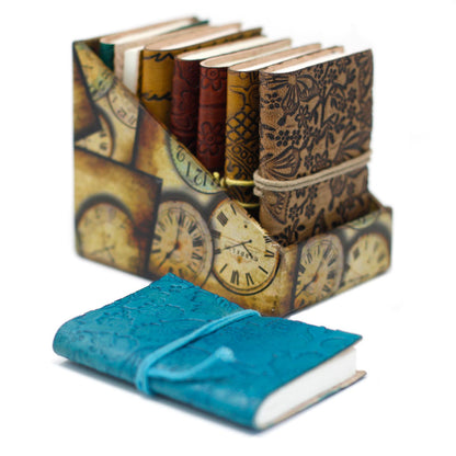 Mini Assorted Leather Notebook (4x3") – 1 piece