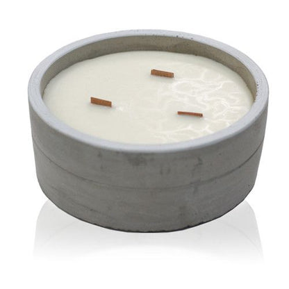 Round Candle – Crushed Vanilla & Citrus Orange Scent