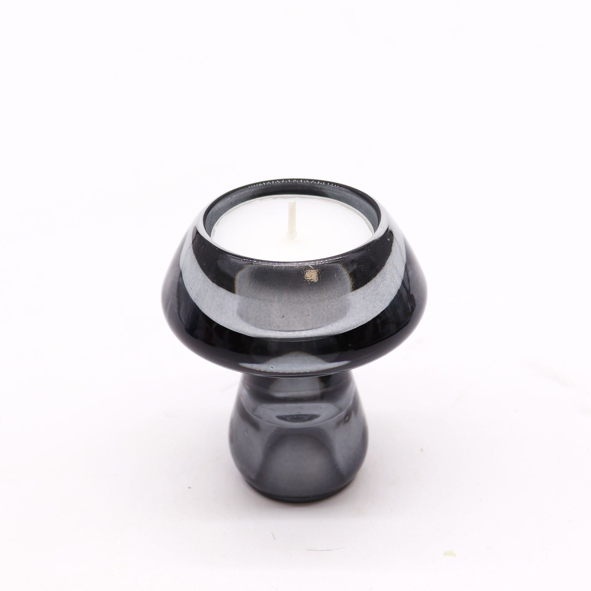 Mushroom Design Reversible Candle/Tealight Holder – Midnight Grey