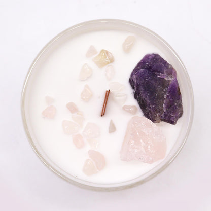 Chakra Crystal Candle – Third Eye Chakra