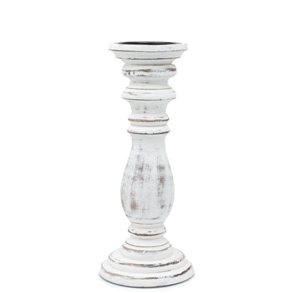 Whitewash Candle Stand – Medium