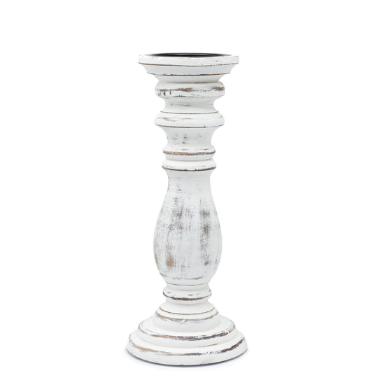 Whitewash Candle Stand – Medium