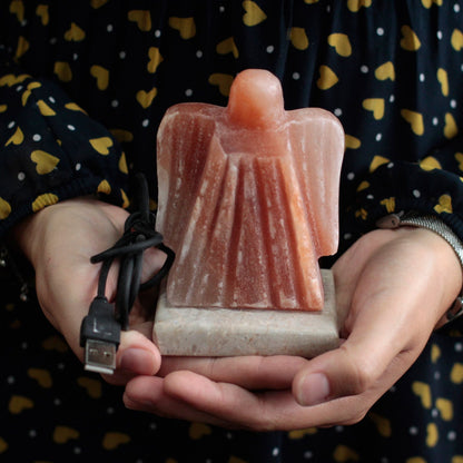 USB Salt Lamp Angel Design – Colour-Changing