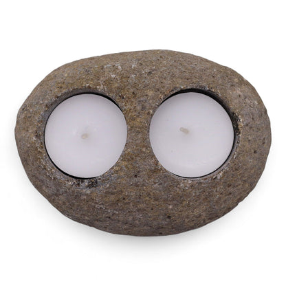 Riverstone Candle Holder – Double Nightlight