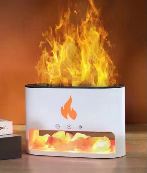 White Blaze Salt Flame Effect Aroma Diffuser