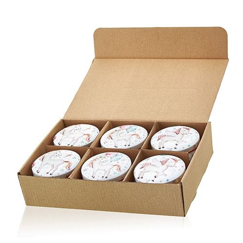 Unicorn Art Tin Candle – Moonstone Scent