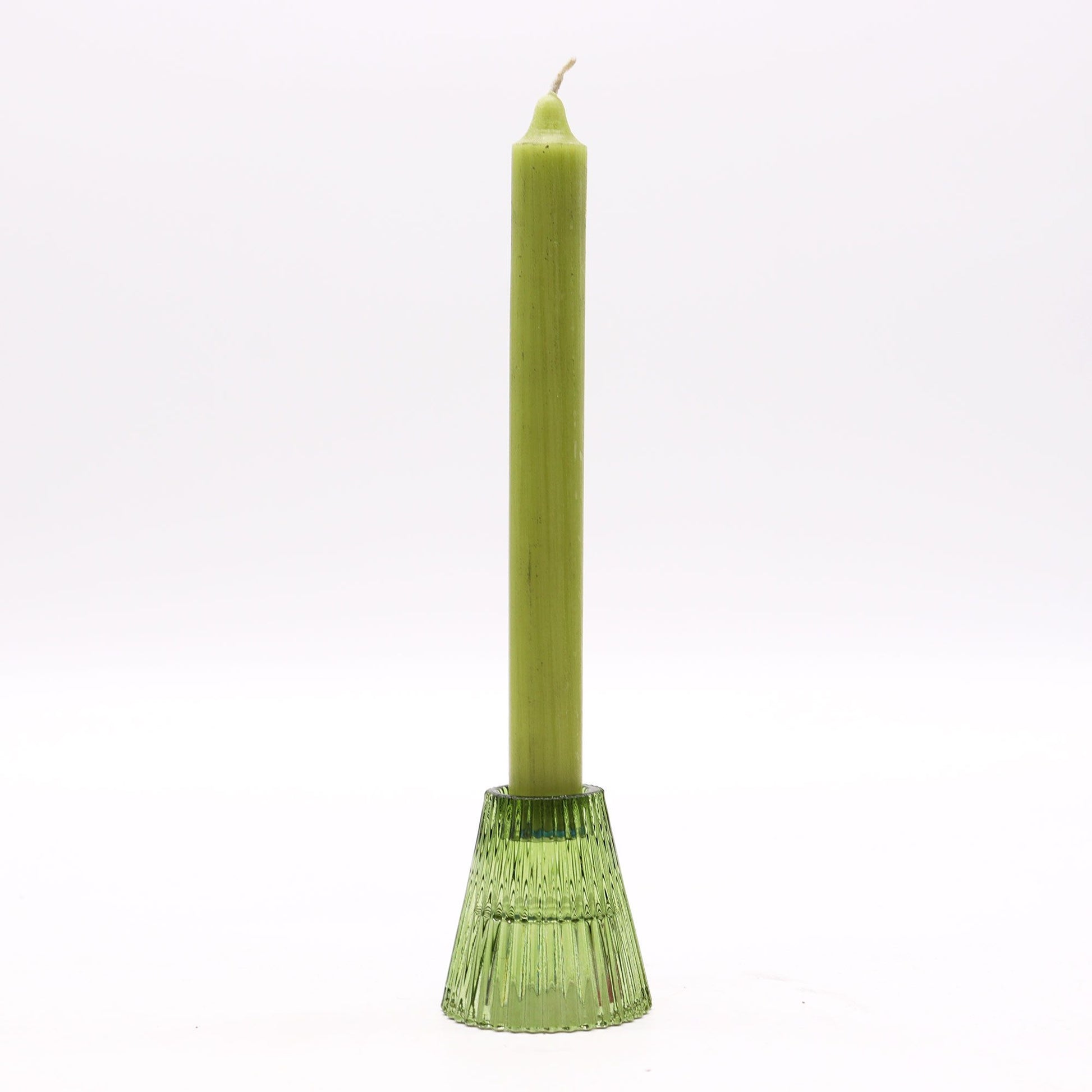 Reversible Candle Holder for Dinner Candles & Tealights – Garden Jade