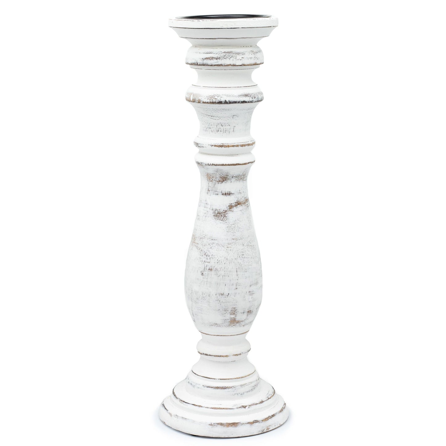 Whitewash Candle Stand – Large