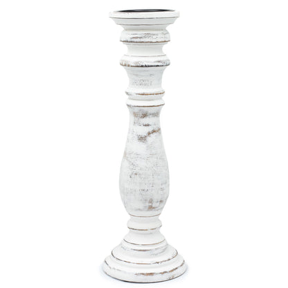 Whitewash Candle Stand – Large