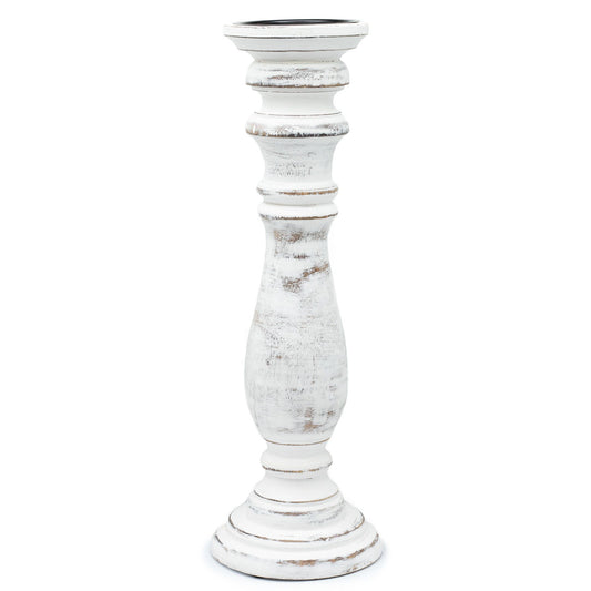 Whitewash Candle Stand – Large
