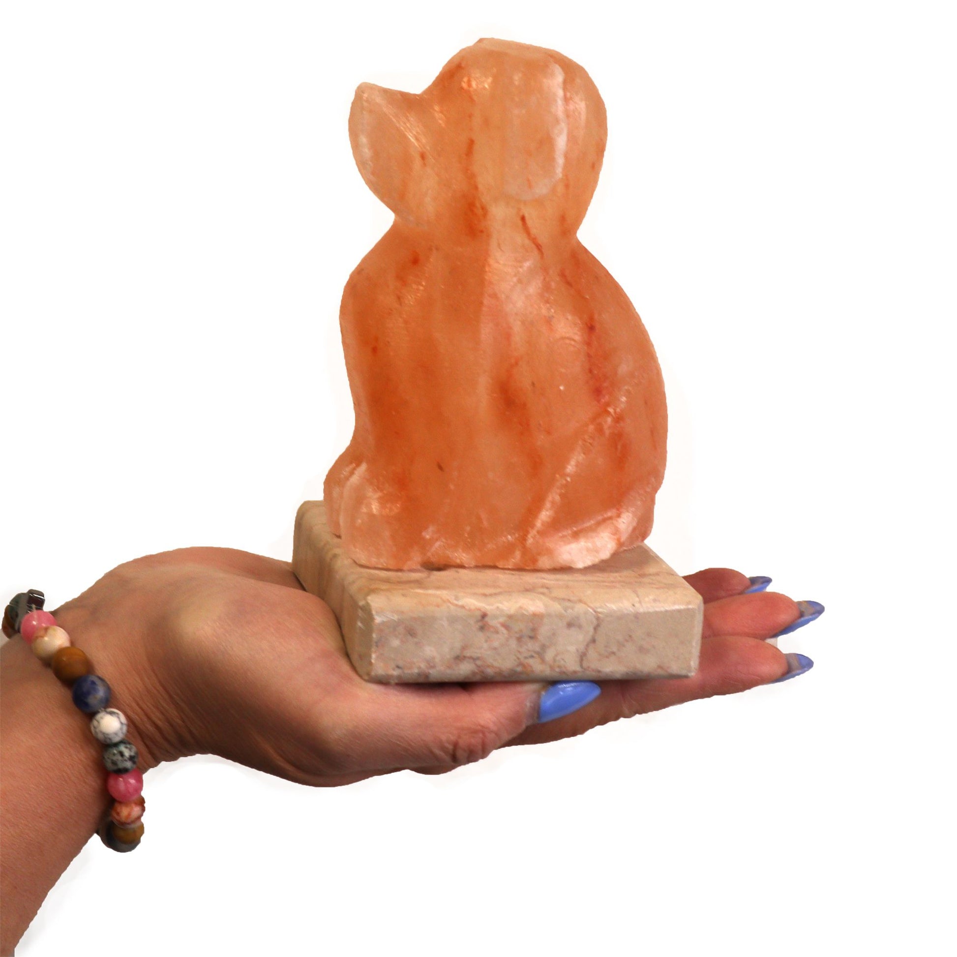 USB Salt Lamp Dog Design – Colour-Changing