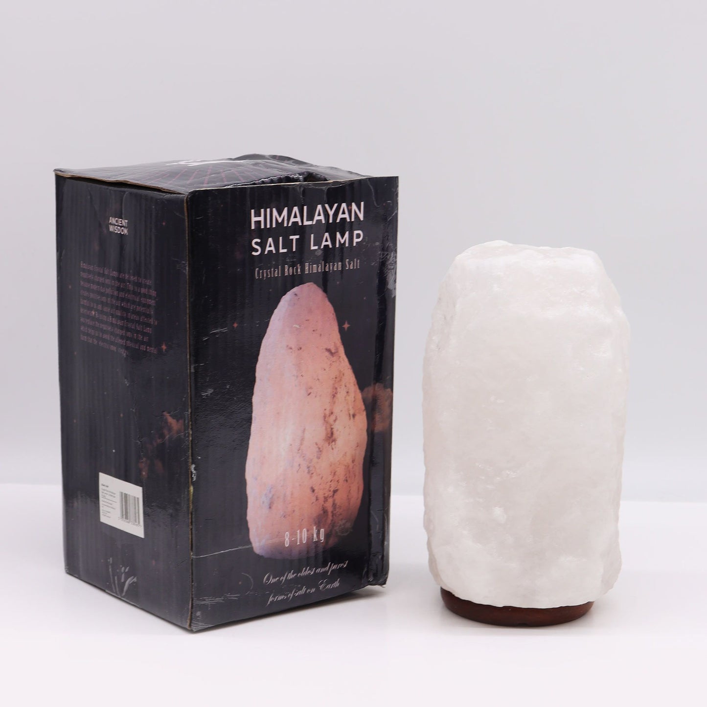 Crystal Rock Himalayan Salt Lamp with Base – Approx. 8–10kg