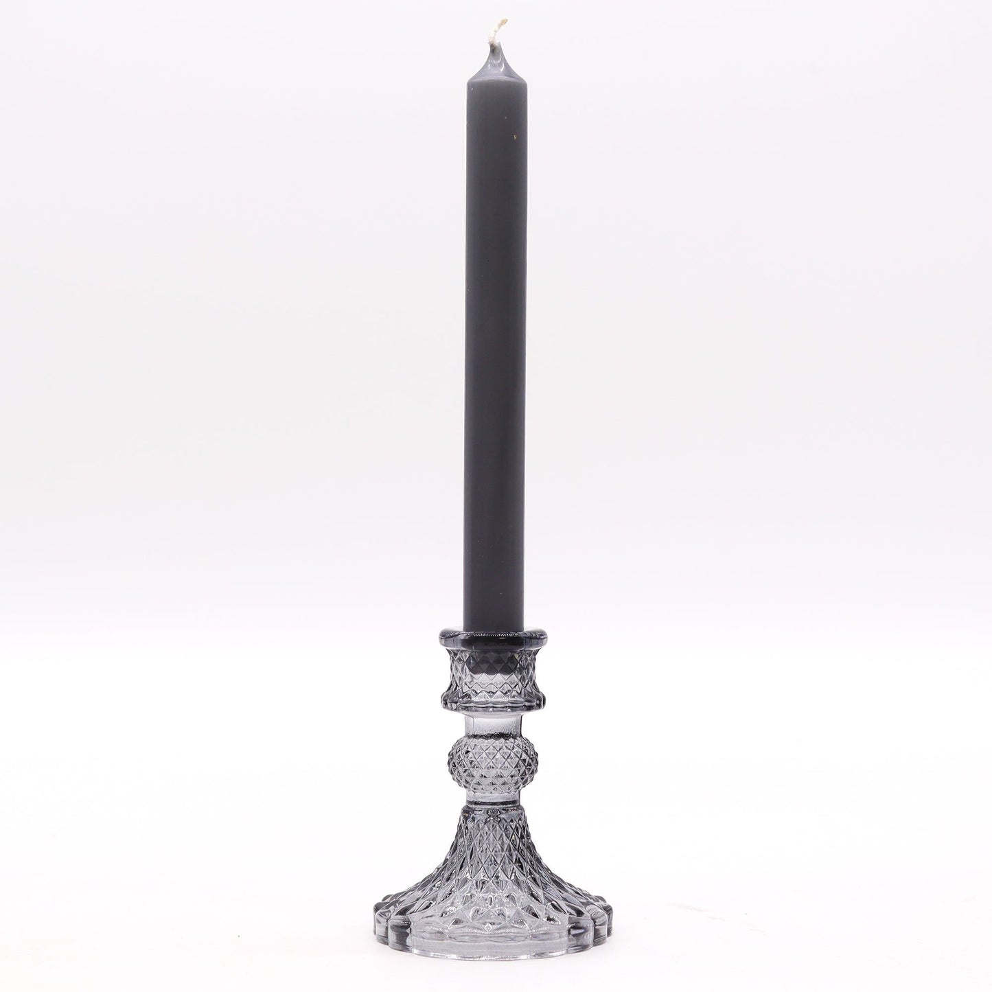 Vintage Candle Holder – Midnight Grey