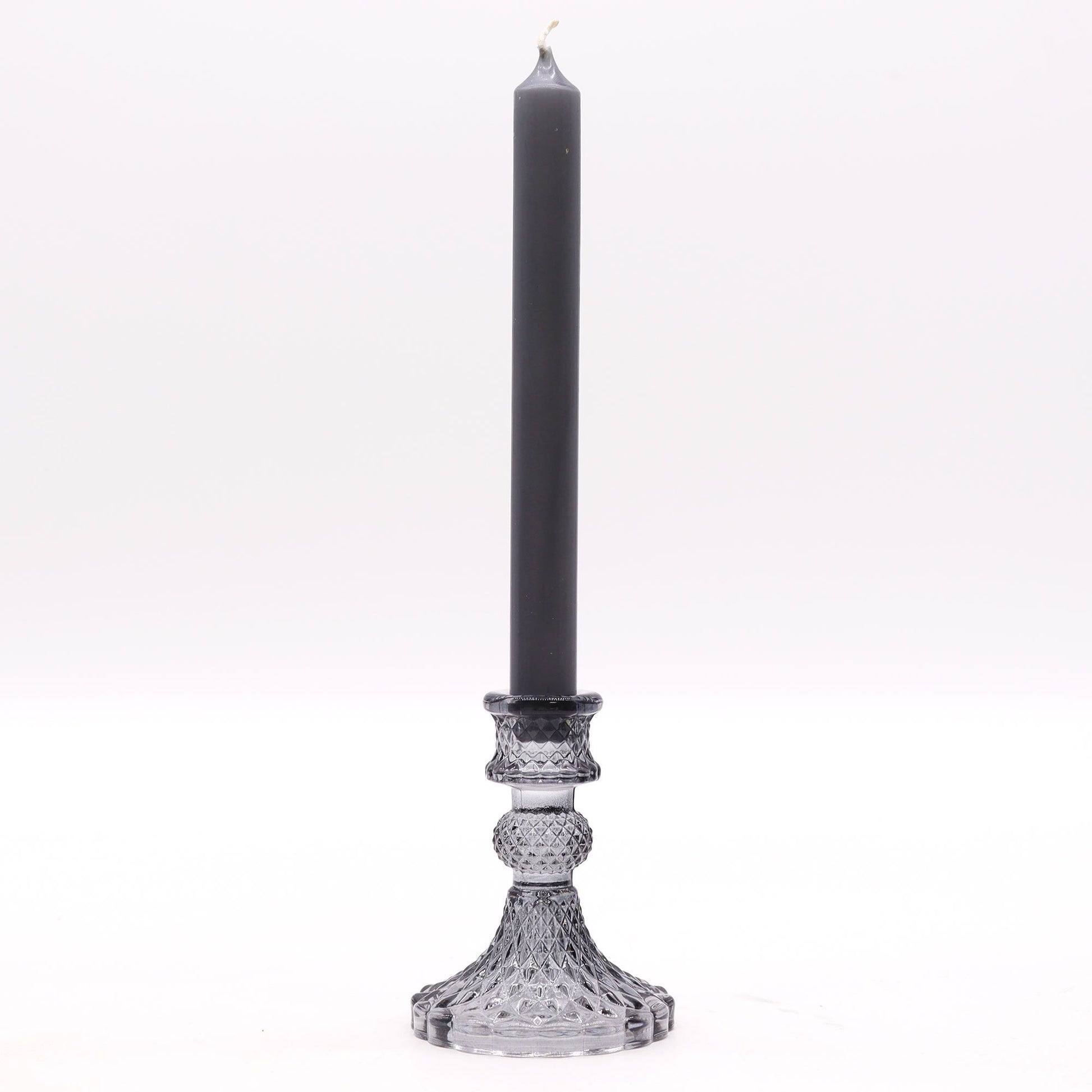 Vintage Candle Holder – Midnight Grey