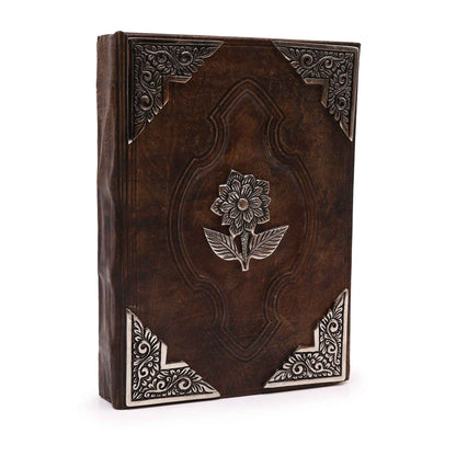 Hefty Red Tan Book – Zinc Rose Decor – 200 Deckle Edges Pages – 26x18cm